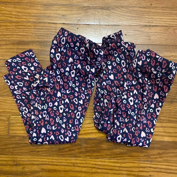 Lily & Dan Fleece Lined Toddler Girl Leggings - Picture 1 of 3
